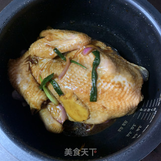 电饭煲焖鸡步骤7