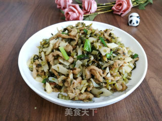 腌菜春笋炒肉丝步骤9 腌菜春笋炒肉丝步骤9