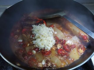 花甲魔芋烧虾尾步骤9 花甲魔芋烧虾尾步骤9