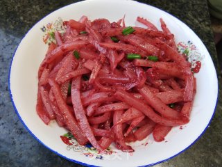 红糟炒萝卜步骤7
