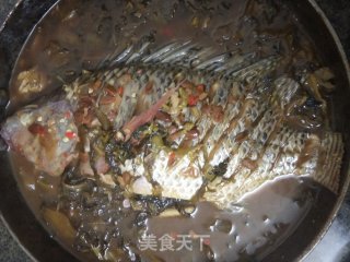 酸菜加黄豆酱的罗飞鱼步骤6 酸菜加黄豆酱的罗飞鱼步骤6