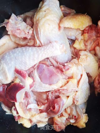 红烧鸡肉烩菜步骤2