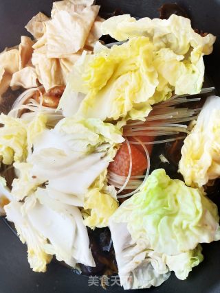 红烧鸡肉烩菜步骤15