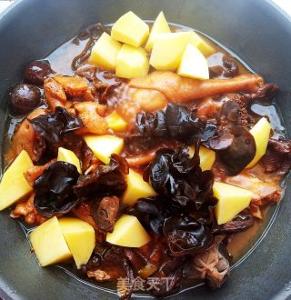 红烧鸡肉烩菜步骤14