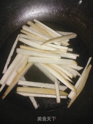 杏鲍菇炒千叶豆腐步骤4