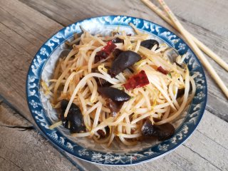 黑木耳炒绿豆芽步骤14