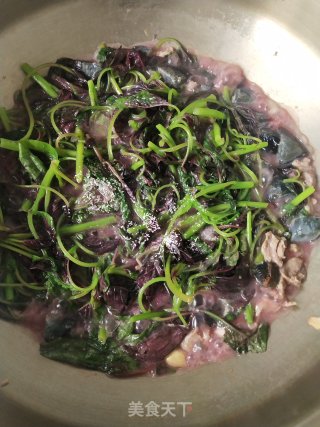 皮蛋苋菜煲步骤9
