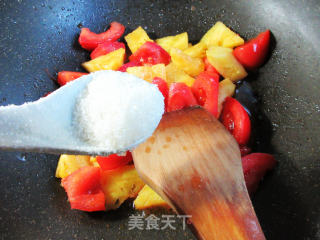 菠萝炒番茄步骤5