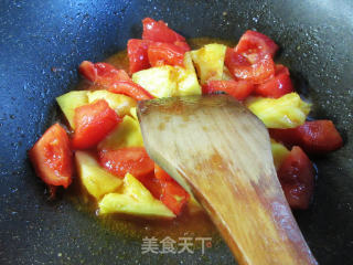 菠萝炒番茄步骤6