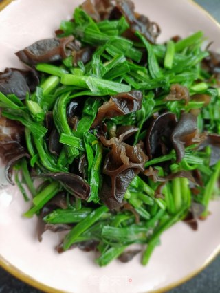 蒜苗炒木耳步骤14