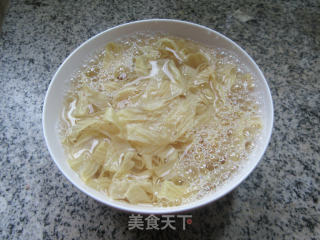 肉丝韭菜炒豆腐皮步骤2