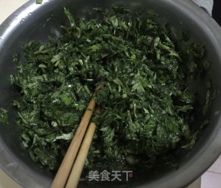 艾叶炒蛋步骤5