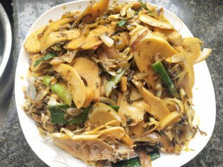 糟菜炒甜笋步骤9