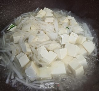 萝卜烩豆腐步骤4