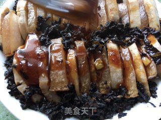梅干菜芋头扣肉步骤21