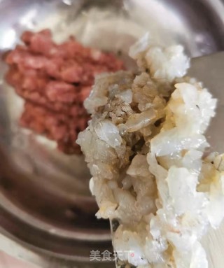 香煎笋虾肉饼步骤4