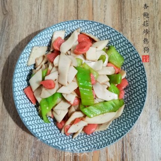 杏鲍菇炒热狗步骤6