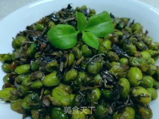 香椿炒毛豆米步骤7