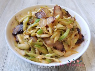 腊肉炒榨菜步骤6