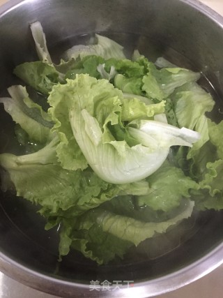 白灼玻璃生菜步骤4