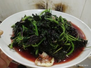 清炒红芥菜步骤8