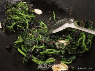清炒红芥菜步骤7