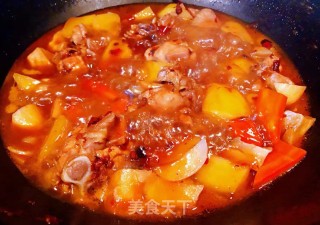 杏鲍菇土豆胡萝卜炖鸡腿步骤10