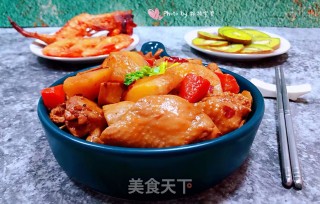 杏鲍菇土豆胡萝卜炖鸡腿步骤12