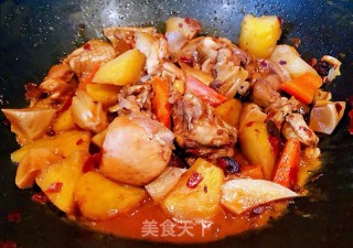 杏鲍菇土豆胡萝卜炖鸡腿步骤11