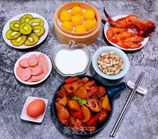 杏鲍菇土豆胡萝卜炖鸡腿步骤16