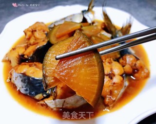 鲅鱼炖萝卜片步骤12