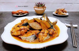 鲅鱼炖萝卜片步骤10