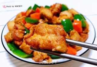 青椒胡萝卜炒鸡丁步骤14