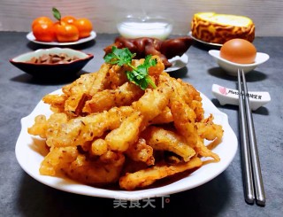 酥炸杏鲍菇步骤16