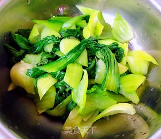 素炒香菇油菜步骤4