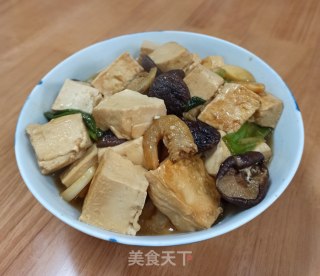 香菇海米烧豆腐步骤6