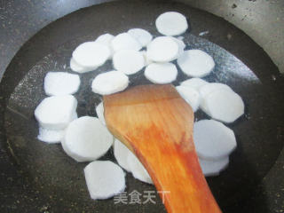 鸡蛋干炒山药步骤5