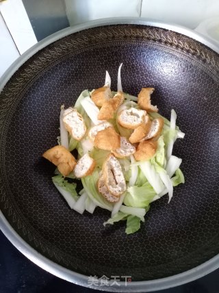 素炒白菜豆腐步骤7