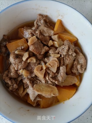 南瓜蒸肉片步骤5