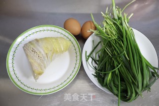 鸡蛋韭菜炒春笋步骤1