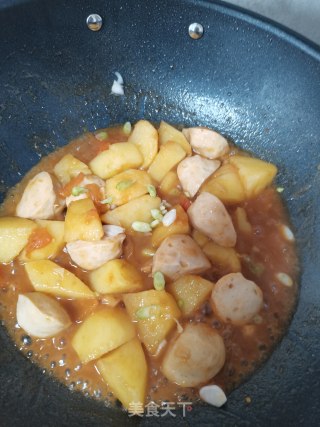 西红柿焖土豆步骤28
