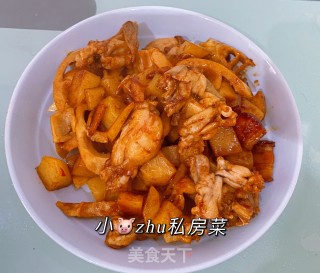 春笋烧牛蛙步骤8