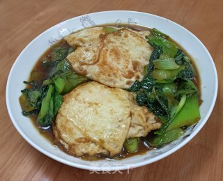 青菜烩荷包蛋步骤7