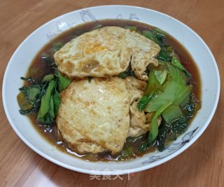 青菜烩荷包蛋步骤8