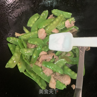 荷兰豆炒里脊肉步骤8