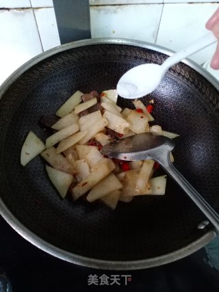 腊肉炒冬瓜步骤9
