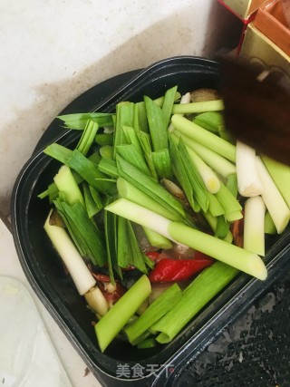 青蒜炒腊猪脸步骤6