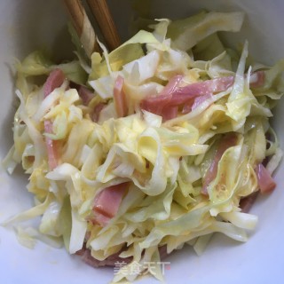 培根包菜鸡蛋饼步骤5