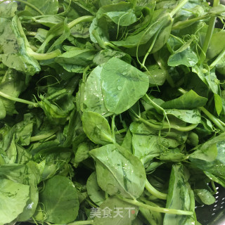 蒜蓉炒豌豆苗步骤1