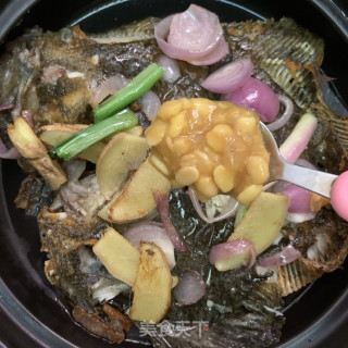 黄豆酱焖多宝鱼步骤7